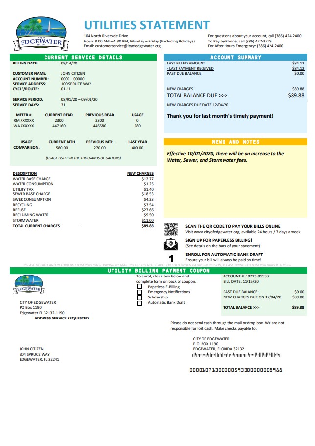  Minol USA business utility bill 